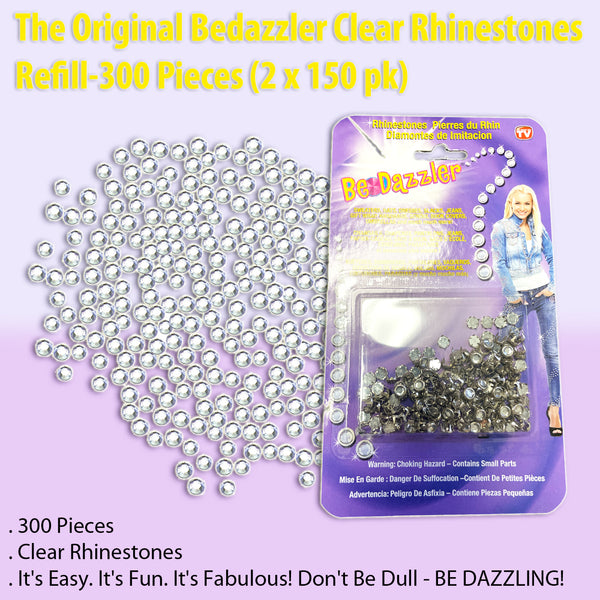 The Original Bedazzler Clear Rhinestones Refill - 300 Pieces